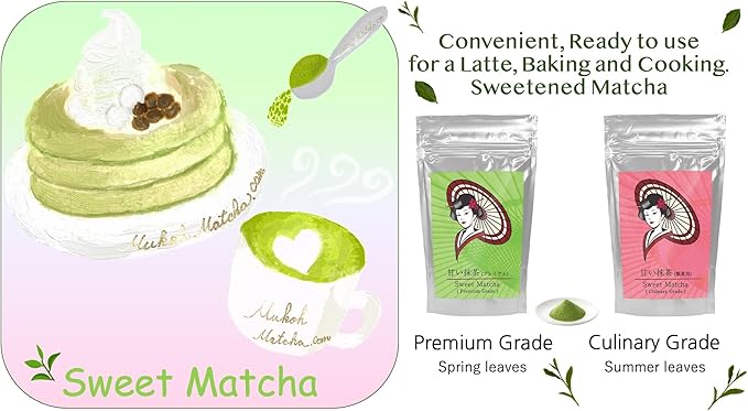 1kg [Slightly Sweet Latte for Confectionery Matcha] Domestic Fukuoka Mukoh Matcha - NihonMura