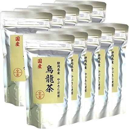 [Domestic 100%] oolong tea oolong tea 100g × 10 bags set additive-free Sugamo tea shop Yamanenen - NihonMura