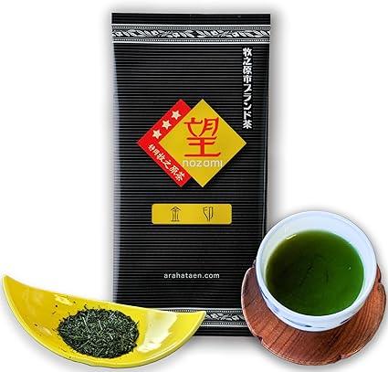 Arahata Garden Earth Poem Wangkin Seal 100g 2024 New Tea Shizuoka Makinohara Brand Tea &quot;Nozomu&quot; Cold Brewable Coated Tea Deep Steamed Sencha Luxury Tea Advanced Tea