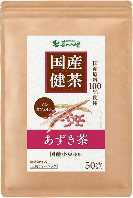 Chatsumi no Sato Domestic Azuki Tea 4g ×50 Packets Tea Bag Hokkaido Azuki Tea Non-Caffeine Health Tea - NihonMura