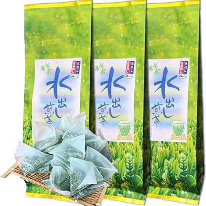 Shizuoka Kakegawa Tea Shizuoka Matcha Tea Brew Sencha Tea Bag Green Tea Cold Tea Cold Tea Cold Brew Hot Water Brew Kakegawa Tea Pack Sajimoto Tea 125g (3 bags) - NihonMura