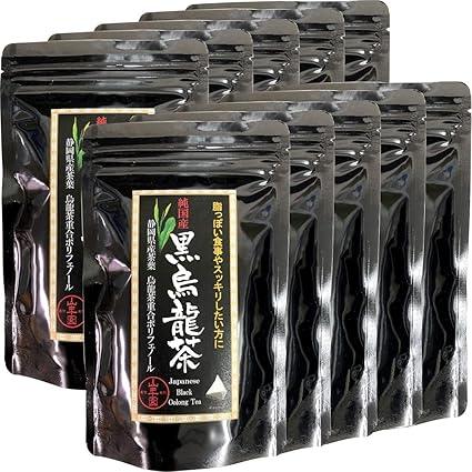 Tea Chinese Tea Domestic Black Oolong Tea Domestic Black Oolong Tea 48g (4g×12) × 10 bags set Sugamo Tea House Yamanenen - NihonMura