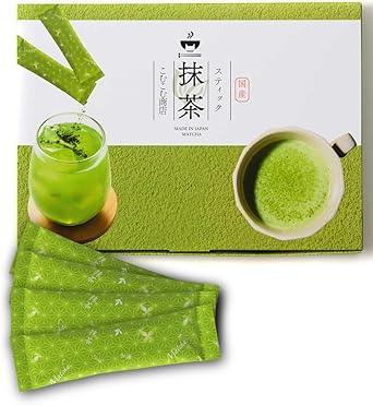 Komukomu Shoten 100% Domestic Stick Matcha 2g Powder Powder Shizuoka Kakegawa Long-established Factory Manufacture Meiji 2 Founded (30 bottles) - NihonMura