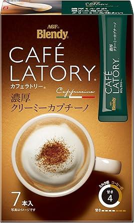 AGF Blendy Cafe Latrie Stick, Rich Creamy Cappuccino, 7 Bottles, 6 Boxes × [ Stick Coffee ] - NihonMura