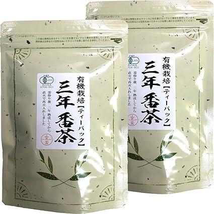 Organic Sannenbancha Tea Pack 54g (1.8g×30p) × 2 bags set Sugamo no Tea House Yamanenen - NihonMura