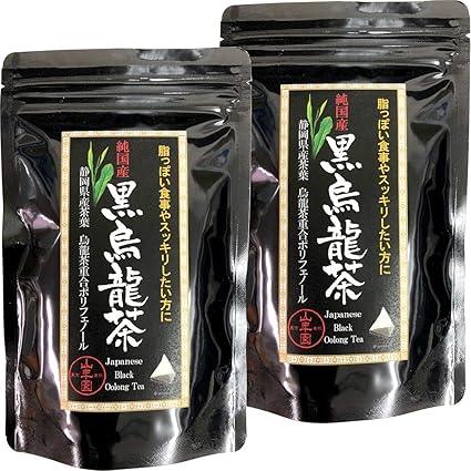 Tea Chinese Tea Domestic Black Oolong Tea Domestic Black Oolong Tea 48g (4g×12) × 2 bags set Sugamo Tea House Yamanenen - NihonMura