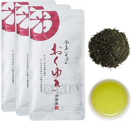 Okuyuki (Green Tea) 80g×3 bags (bag with zipper, tea leaves) - NihonMura