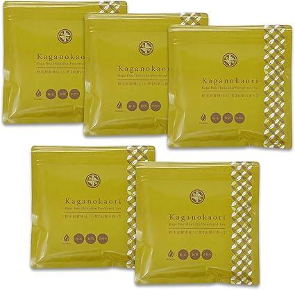 Honjien tea Japan Tea Powder Kaga Bar Hojicha Kaga Fragrance 100g × 5 bags Set - NihonMura