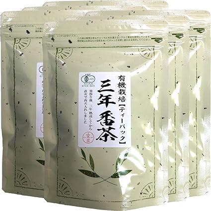 Organic Sannenbancha Tea Pack 54g (1.8g×30p) ×6 bags set Sugamo Tea House Yamanenen - NihonMura