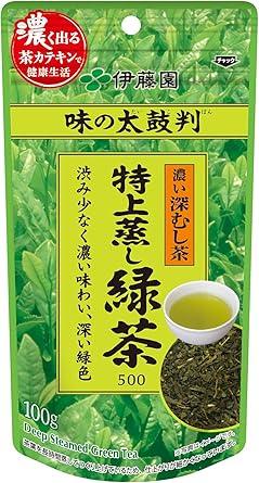 Itoen Ajinotaiban Special Steamed Green Tea 500 Sencha 100g - NihonMura