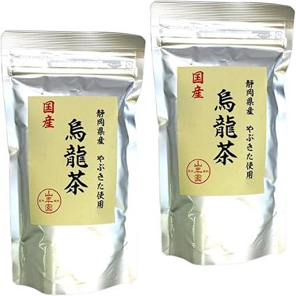 [Domestic 100%] oolong tea oolong tea 100g × 2 bags set additive-free Sugamo tea shop Yamanenen - NihonMura