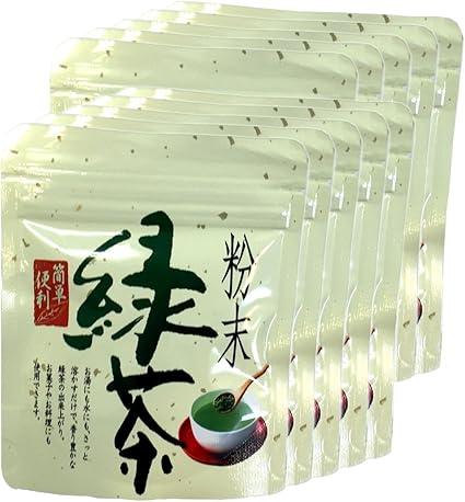 Powdered Green Tea Abegawa Powdered Green Tea 50g ×10 Bags Set Sugamo Tea House Yamanenen - NihonMura