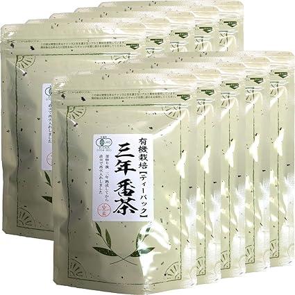 Organic Sannenbancha Tea Pack 54g (1.8g×30p) ×10 bags set Sugamo Tea House Yamanenen - NihonMura