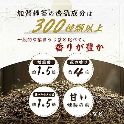 Konotoen Kaga Stick Hojicha 200g 3 bags More than 150 years in business 5th generation More than 300 kinds of aroma ingredients Original roasting Kaga stick tea - NihonMura