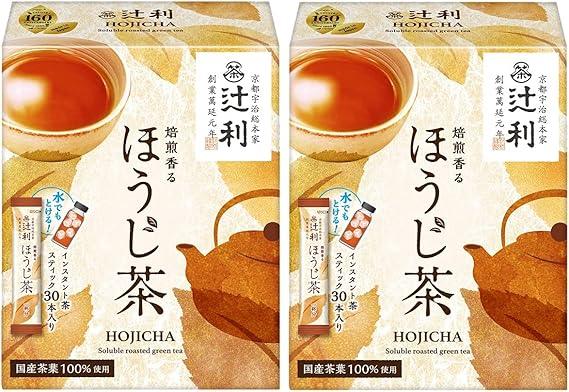 Tsujiri Roasted Fragrant Hojicha (Stick) 30P ×2 Boxes Powder - NihonMura