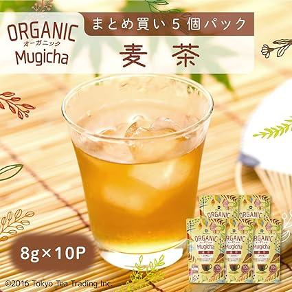 Barley Tea Cold Brew Organic Organic Cultivation Tea Bag Set of 5 (50 Packets) - NihonMura