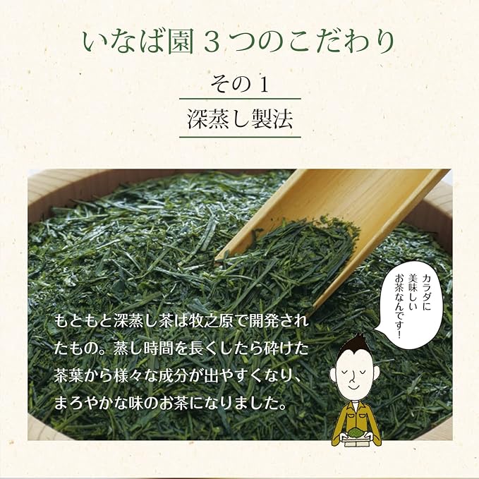 Inabaen Deep Steamed Tea Shizuoka Advanced Tea Kakegawa Tea 100g