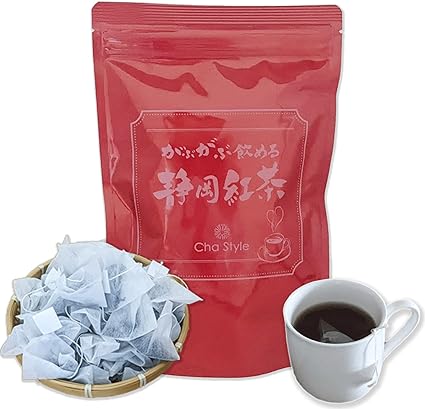 Arahataen Japanese Black Tea Shizuoka Prefecture Black Tea Tea Bag 100g (2g × 50 pieces) can be drunk Shizuoka tea Japan tea Domestic Makino origin Tea pack for mug Yabukita variety Benifuki variety