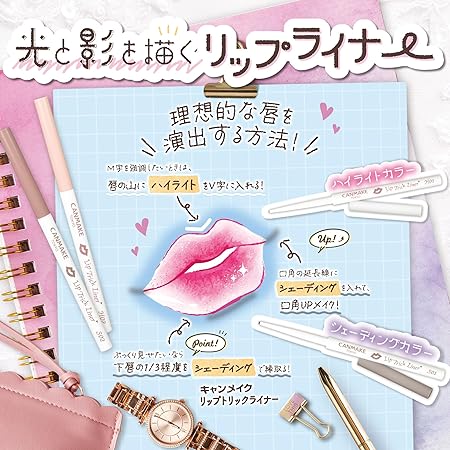 Canmake Lip Trick Liner H01 Invincible White Highlight