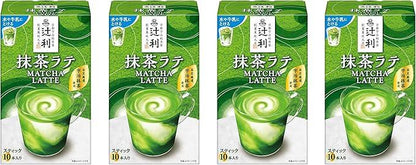 Tsujiri Matcha Latte 130g (10P) ×4 pieces - NihonMura