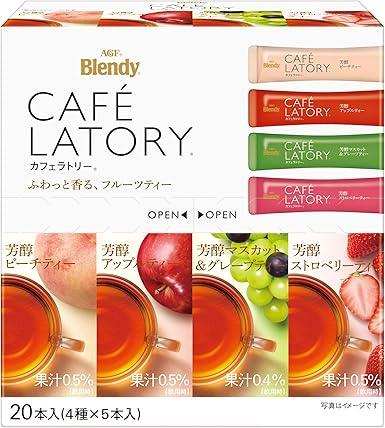 AGF Blendy Cafe Laboratory Stick Fruit Tea Assortment [ Fruit Tea ] [ Black Tea Stick ] [ Petit Gift ] [ Assortment ] [ Gift ] [ Gift ] 20 pieces (x 1) - NihonMura