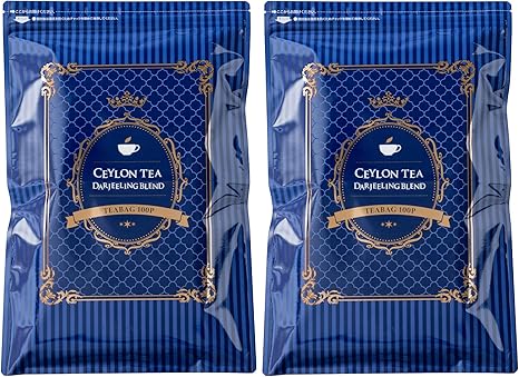 Ceylon Tea Darjeeling Blend 100 pieces 2 bags set (Black tea tea bag large capacity)《Tea Life》