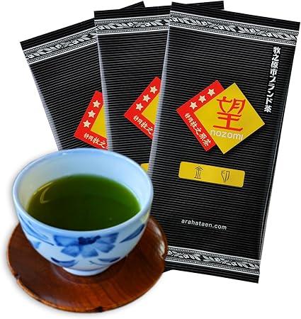 Shincha Arahataen Poem of the Earth Wangkin Seal 100g × 3 bags set Shizuoka Shincha Shizuoka Makinohara brand tea &quot;Nozomu&quot; Cold brewable Coated tea Deep steamed sencha Luxury tea Advanced tea