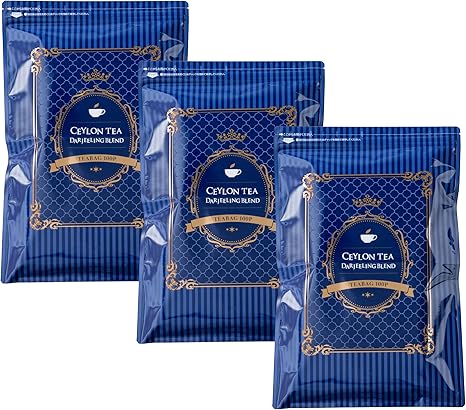 Ceylon Tea Darjeeling Blend 100 pieces 3 bags set (Black tea tea bag large capacity)《Tea Life》