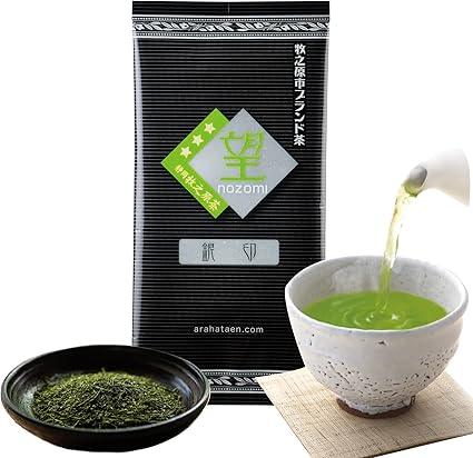 Shizuoka Deep Steamed Tea Earth Poetry Shizuoka Makinohara Brand Tea &quot;Nozomu&quot; Silver Seal Covered Tea Cover Deep Mushi Tea Japan Tea Kabuse Tea Makinohara Tea Deep Steamed Sencha Wangginin 100g