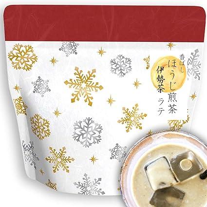 【Isecha】Kita Seicha Hojicha Latte Powder [Just dissolve it in milk to make a hojicha latte] 100g Hojicha Cute Package Spring/Summer/Autumn/Winter Petit Gift (Winter, Snow) - NihonMura