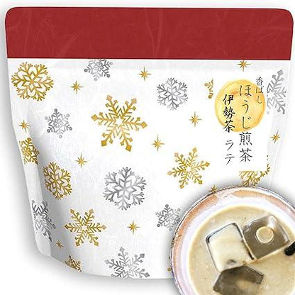 【Isecha】Kita Seicha Hojicha Latte Powder [Just dissolve it in milk to make a hojicha latte] 100g Hojicha Cute Package Spring/Summer/Autumn/Winter Petit Gift (Winter, Snow) - NihonMura