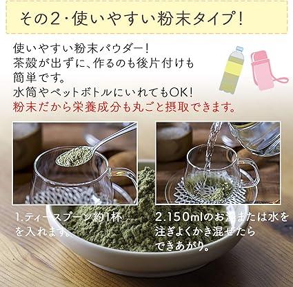 Honjien tea Health Tea Domestic Okinawa Wormwood Powder 75g - NihonMura