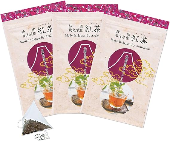 Arahataen Black Tea Shizuoka Domestic Makinohara Black Tea Japanese Black Tea Tea Bag 2g × 10 Pieces × 3 Bags Set For Mug Yabukita Variety Tea Pack Shizuoka Tea Japan Tea Black Tea