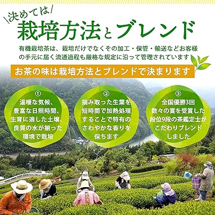 Kyoto Uji Yamasan】 Organic Powdered Green Tea 80g Pesticide-Free Additive-Free Domestic Organic Gift