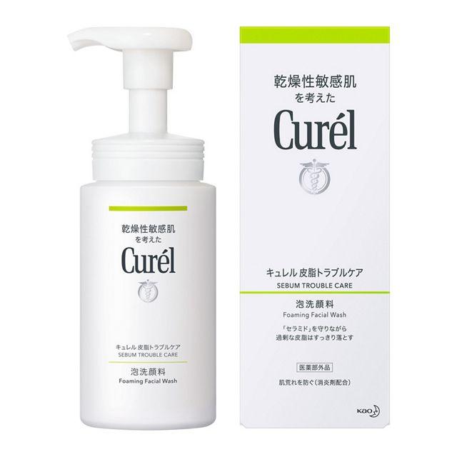 Curel sebum trouble care foam face wash 150ml - NihonMura