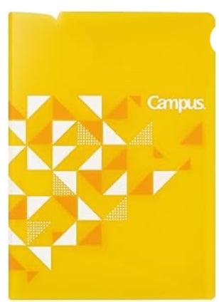 Kokuyo Fu-CS755Y Campus Wide Two-Pocket Folder, Yellow - NihonMura