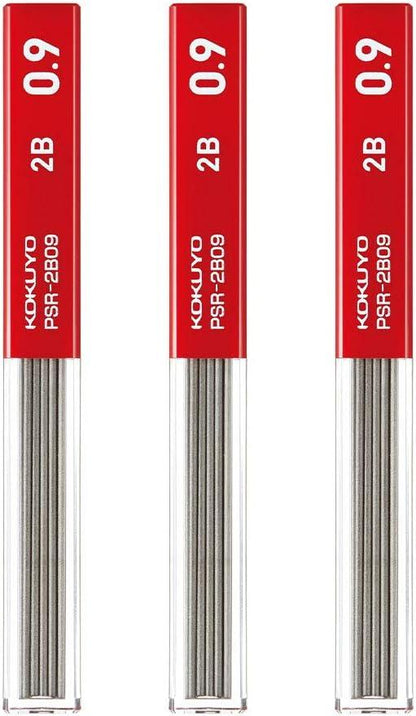 KOKUYO PSR-2B09-1PX3SET Mechanical Pencil Refill, 0.03 inch (0.9 mm), 2B, Set of 3 - NihonMura