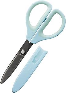 Kokuyo Scissors Saxa Fluorine Glueless Blade Blue Hasa-PF280B - NihonMura