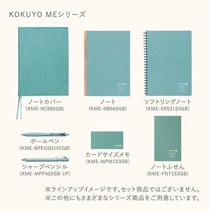 Kokuyo KME-NB665GB Notebook ME Notebook 70 Sheets, B Ruled, A5, Blue, Smoky Sky - NihonMura