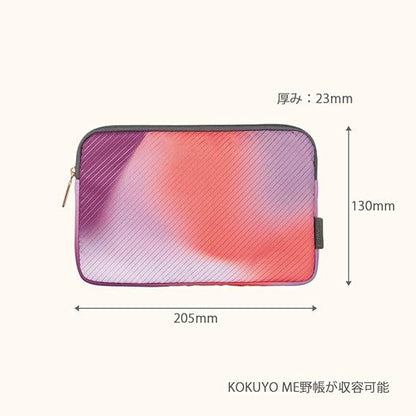 Kokuyo KME-LFPH203RP Flat Pouch KOKUYO ME Field Book Size, Gradation, Pink - NihonMura