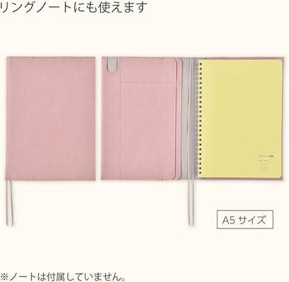 KOKUYO MPKME-NC665MV Notebook Cover A5ME Taupe Rose - NihonMura