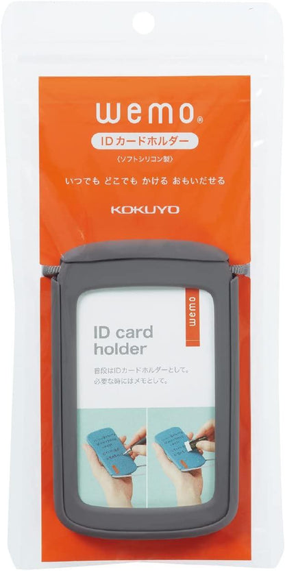 Kokuyo NM-WES196M ID Card Holder wemo Gray - NihonMura