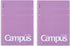 KOKUYO S111BT-VX2SET Campus Soft Ring Notebook, Dot Ruled, 40 Sheets, B5, Purple, 2 Pack - NihonMura