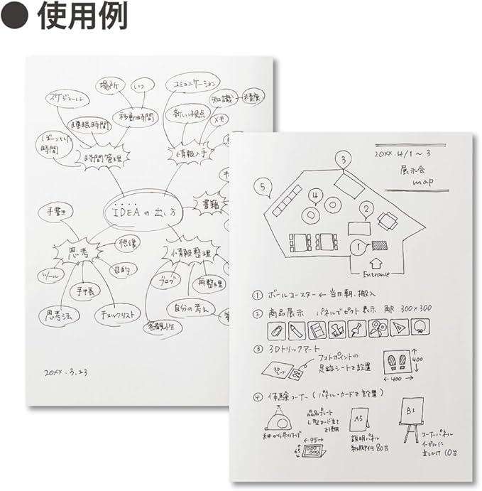 Kokuyo No-108W-M Campus Notebook, Adult Campus, Plain, A5, 80 Sheets - NihonMura