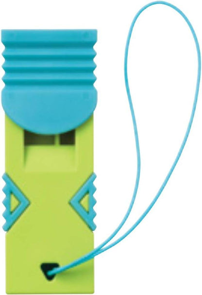 Kokuyo LSK-WS100-1 Whistle Security Whistle, Tit Poika, Lime Green x Blue - NihonMura