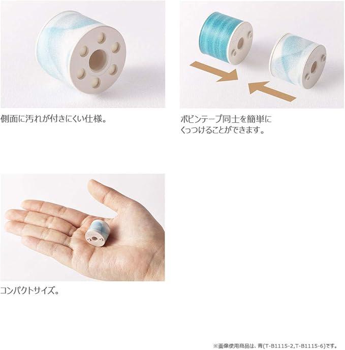 Kokuyo T-B1115-6X3SET Bobbin Organza Masking Tape, Blue, Set of 3 - NihonMura