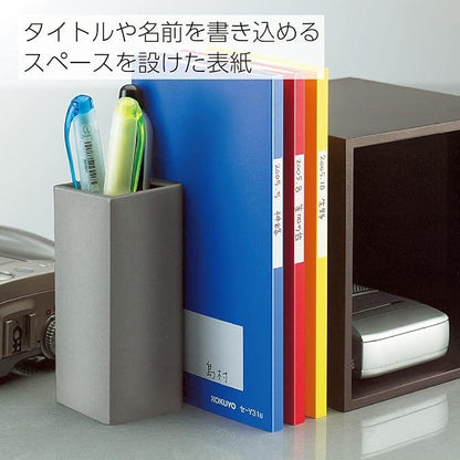 KOKUYO Notebook Surveying Field Notebook Bright Color Waterproof PP Cover 30 Sheets Red SE-Y31R - NihonMura