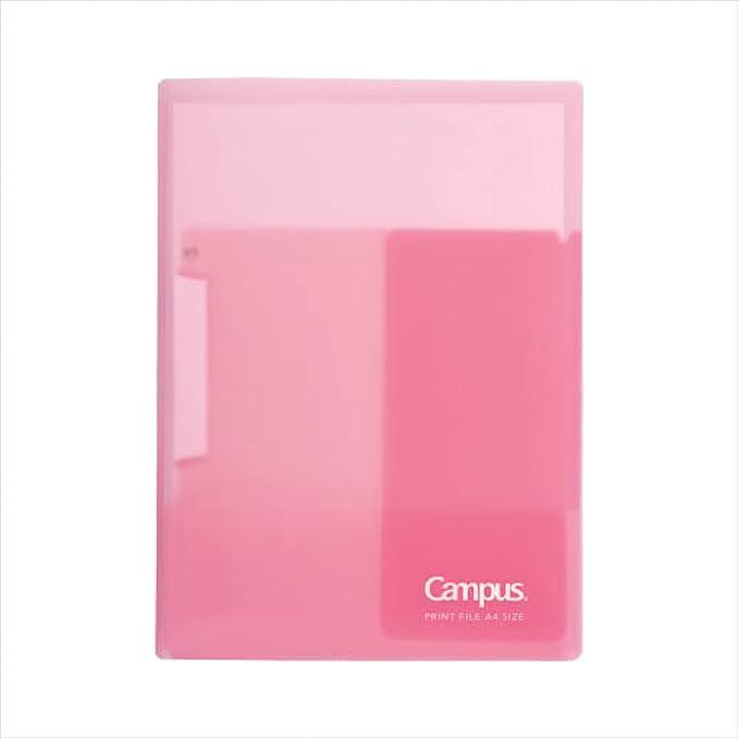 Kokuyo Campus Easy to Review Print File, Pink F-CE755P - NihonMura