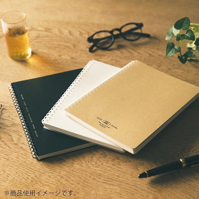 Kokuyo Soft Ring Notebook, Business, 70 Sheets, blk - NihonMura