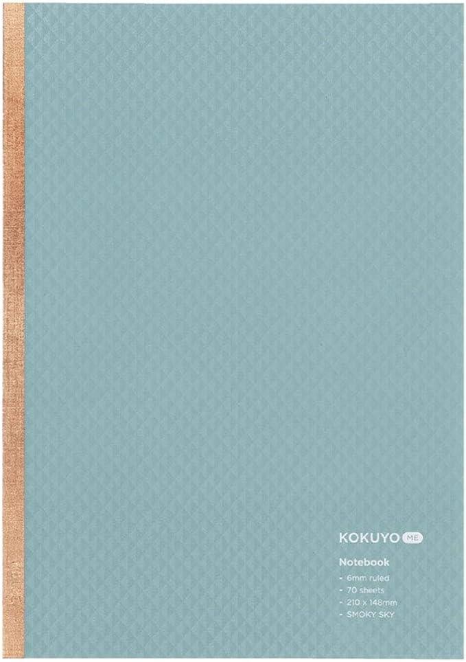 Kokuyo KME-NB665GB Notebook ME Notebook 70 Sheets, B Ruled, A5, Blue, Smoky Sky - NihonMura